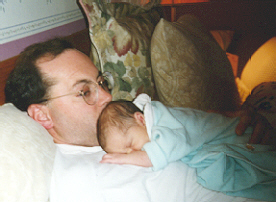 daddy and me sleeping