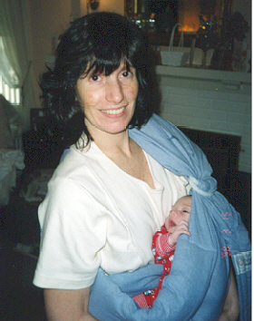 mommy has me in this sling thing