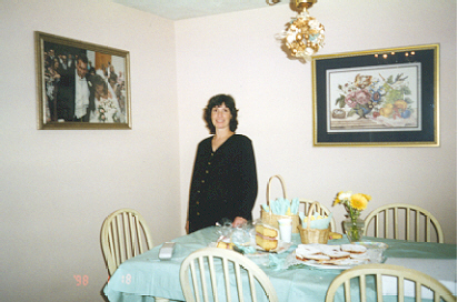 Mommy is 9 months pregnant here at my baby shower. I got lots of nice gifts.