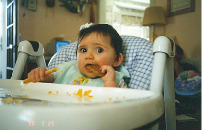 Zoe eating