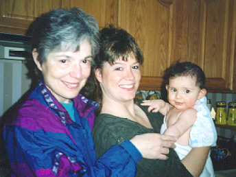 Zoe, Mommy, and Grandma